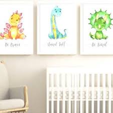 Dinosaur Nursery Prints Set Baby Kids Room Dinosaurs Pictures Wall Art Decor Ebay In 2020 Dinosaur Nursery Dinosaur Boys Room Dinosaur Baby Room