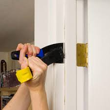 I used a putty knife. Your Guide To Troubleshooting Door Problems Better Homes Gardens