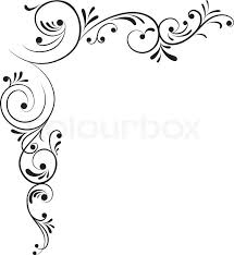 Stock Vector Of Element For Design Corner Flower Vector Illustration Page Borders Design Flower Drawing Stencil Designs