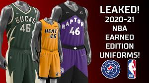 The milwaukee bucks will host the miami heat in game 2 of the 2021 nba playoffs. Leaked Every 2021 Nba Earned Edition Uniform Sportslogos Net News