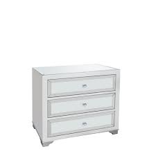 4.0 out of 5 stars. Bianca 3 Drawer Wide Chest Mirrored Silver White Bedroom Chests Fishpools