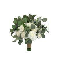 These are made to order. Bridal Bouquet Rustic Wedding Bouquet Faux Eucalyptus Ivory Roses Vanrina