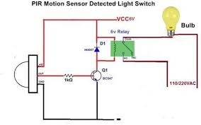 Motion Sensor Light Using Led Bulb And Pir Sensor Gillanidata Com Light Sensor Motion Sensor Lights Light Sensor Circuit