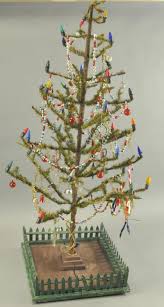 Looking for outdoor christmas decorations? Feather Tree With Lights Nov 12 2017 Bertoia Auctions In Nj Vintage Christmas Tree Primitive Christmas Tree Miniature Christmas Trees