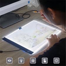 1pc A4 Led Art Light Pad Tracing Drawing Table Board For Kids Artists One Black Draw Pad Holder Color White Wish Artists For Kids Drawing Pad Art Tablet
