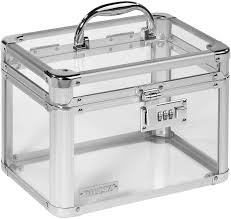 Turn the shackle at a 90 degree angle from the lock . Amazon Com Vaultz Combination Lock Box 7 25 X 10 X 7 75 Inch Safe Boxes For Money Documents Medicine Clear Everything Else