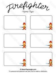Possibly one of the most appropriately named people for the job. Free Printable Firefighter Name Tags The Template Can Also Be Used For Creating Items Like Labels And Pl Name Tags Name Tag Templates Templates Printable Free