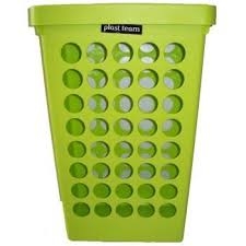 Cos Rufe Dreptunghiular Cu Capac 60 Litri Verde