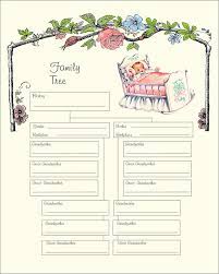 Write a detailed family history using this genealogy book template. Baby Girl Family Tree Printable Instant Download Artofit