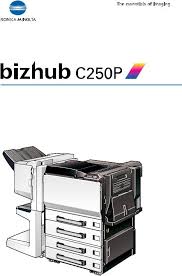 Information on the use of cookies can be found in our cookie information. Konica Minolta Bizhub C250p C250p User Manual