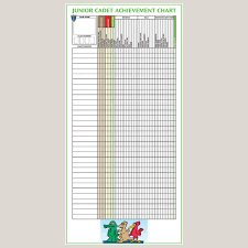 junior cadet achievement chart