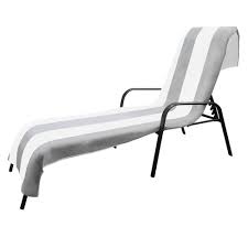 Choose a pad or cushion depending on the thickness or welting option you desire. Cabana Stripe Cotton Standard Size Chaise Lounge Chair Cover Charcoal Blue Nile Mills Target