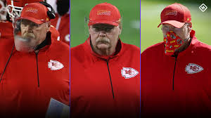Please check the details now. The Evolution Of Andy Reid S Face Mask From Foggy Shield To Chiefs Patterned Cloth Sporting News