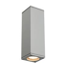 Slv wandleuchte preise vergleichen und günstig kaufen bei idealo.de 158 produkte große auswahl an marken bewertungen & testberichte. Slv Theo Outdoor Wandleuchte Qpar51 Ip44 Eckig Up Down Silbergrau Max 70w Gunstig Online Kaufen Bei Leuchtstark De