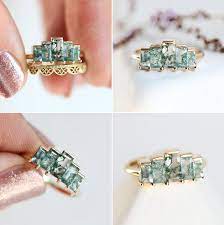 12 Beautiful And Ethical Gemstone Engagement Rings For The Unconventional Bride To Be Unique Gemstone Engagement Rings Agate Engagement Ring Gemstone Engagement Rings