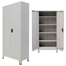 zun office cabinet with 2 doors steel 35 4 x15 7 x70 9 gray 20152 in 2021 storage cabinets filing ikea corner