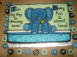 Ensure you don't make your cake message anything that could be offensive or inappropriate. 23 Incredibly Easy Ways To Decorate A Cake Baby Shower Cakes For Boys Elephant Baby Shower Cake Baby Shower Sheet Cakes