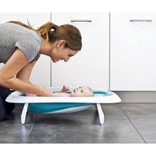 A baby bathtub will help you prop up a wriggling newborn. Boon Naked Collapsible Baby Bathtub Blue Babies R Us Canada