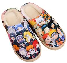 Japanese Anime Style Anti Slip House Slippers Winter Plush Warm Indoor Shoes Naruto Cs187nmxg93 Footwear Design Women Slippers Womens Fashion Shoes