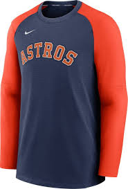 Nike Men S Houston Astros Navy Authentic Collection Pre Game Long Sleeve T Shirt Dick S Sporting Goods