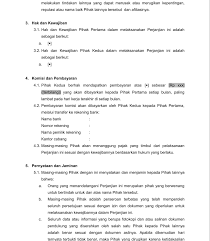 Contoh surat perjanjian kerja (kontrak)7pasal8 s a n k s i apabilapihakkedua setiapharimelakukankelalaian/tidakmelakukankewajibansepertitersebutdalampasal(1)surat perjanjian ini, maka pihak kedua dikenakan sanksi denda sebesar 1 o/oo (satu permil) atau sebesarbesarnya. Contoh Cara Pembuatan Kontrak Yang Benar Menurut Hukum Libera