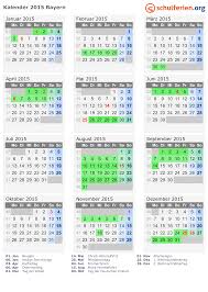 Die einwöchigen frühjahrsferien sind die jüngsten bayerischen ferien: Kalender 2015 Ferien Bayern Feiertage
