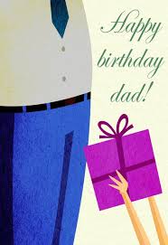 Dad birthday card, colourful happy birthday card for pops, watercolour birthday card for him, birthday card with message inside. Happy Birthday Dad Free Birthday Card Greetings Island