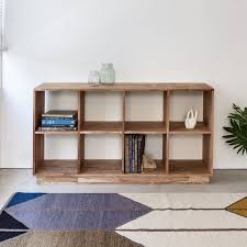 Laxseries 4x2 Bookcase Low Solid Wood Book Shelf With Cube Storage Compartments Bookcase Design Bookcase Bookcase Diy