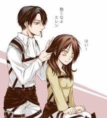 rivaille and girl eren female eren attack on titan levi attack on titan