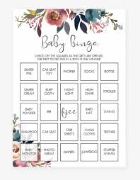 Welcome to a baby shower game for the 21st century. Boho Floral Baby Shower Baby Bingo Game Printable By Floral Baby Shower Game Printables Free Transparent Png 819x1024 Free Download On Nicepng
