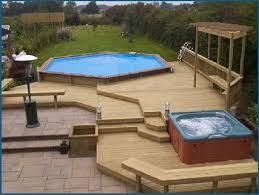 Square Above Ground Pool With Deck Google Search Square Above Ground Pool Above Ground Pool Decks Pool Decks