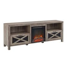 Settings can be selected with a remote control. Newark Industrial Farmhouse Drop Down Door With Electric Fireplace Tv Stand For Tvs Up To 80 Saracina Home Target
