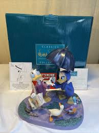 WDCC Donald & Daisy Looks Like Rain Fantasia 2000 Dealer Display COA NIB