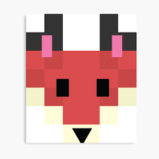 La pixel art facile da fare si propone ai bambini piccoli, come attività ludica e didattica. Cute 8 Bit Forest Fox Vector Illustration Woodland Canine Head Shot Pixel Art Photographic Print By Limolida Redbubble