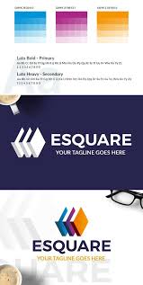 Esquare Logo Color Profile Education Design Cmyk Color