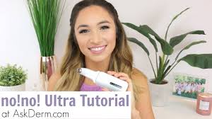 Only uses heat, whereas tria and laser. No No Hair Removal No No Ultra Tutorial Review Youtube