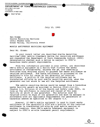ANTIFREEZE-ETHYLENE GLYCOLE: ONSITE RECYCLING SERVICES