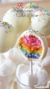 Surprise Rainbow Cake Pops Recipe Rainbow Cake Pops Cake Pop Recipe Cake Pops