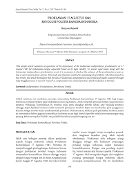 We did not find results for: Pdf Proklamasi 17 Agustus 1945 Revolusi Politik Bangsa Indonesia