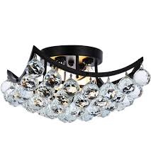 Taloya flush mount led ceiling light fixture black,12 inch 20 watt, thin ceiling lamp surface mount for kitchen bedroom utility laundry closet room,3 color temperatures in one (3000k/4000k/6500k). Elegant Lighting V9800f12bk Rc Corona 4 Light 12 Inch Black Flush Mount Ceiling Light In Royal Cut