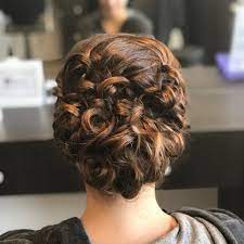 Part your hair on one side. Hairstyles For Short Curly Hair Updos Novocom Top
