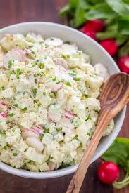 Carrot, mint, and golden raisin salad. Creamy Potato Salad Recipe Natashaskitchen Com
