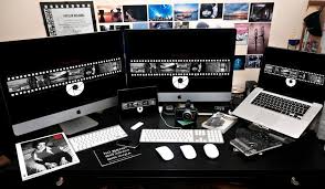 Home Office Apple Setup Computer Setup Imac Imac Desk Setup