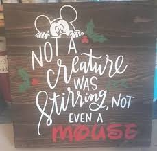 Not A Creature Was Stirring Not Even A Mouse Disney Disneys Mickey Mouse In The Night Before Christmas Not A Creature Was Stirring Hand Made For Your Disney Crafts The Night Before Christmas Easy Holidays Crafts