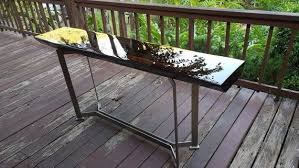 Macassar Ebony Wood Table Epoxy Resin Table Live Edge Etsy Ebony Wood Wood Table Wood Dining Table Rustic