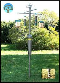 Bird Feeder Pole System Deluxe Squirrel Stopper System With Screw In Auger Squirrel Proof Bird Feeders Best Bird Feeders Bird Feeder Poles
