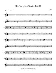 Beginner Sight Readings For Alto Saxophone Ii Tpt