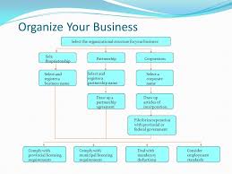 organize your business select the organizational structure