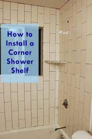 Better bench corner shower seat, better bench adjustable seat should be installed wall corner shelf in. How To Install A Tile Shower Corner Shelf
