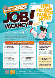 Job Vacancy Flyer Recruitment Poster Design Job Poster Poster Design Layout